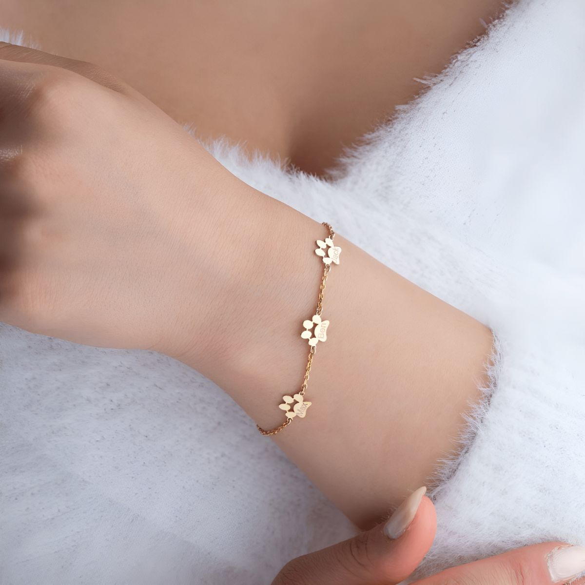 MV™ | Bracelet avec Patte Gravée