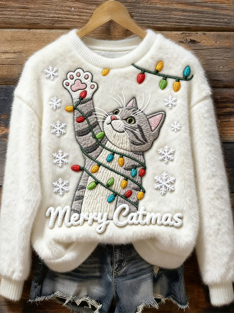 MV™ - Pull de Merry Catmas pour Femmes
