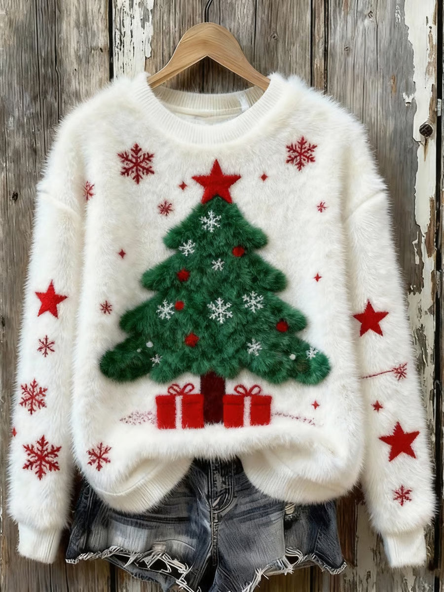 MV™ - Pull de Arbre de Noël pour Femmes