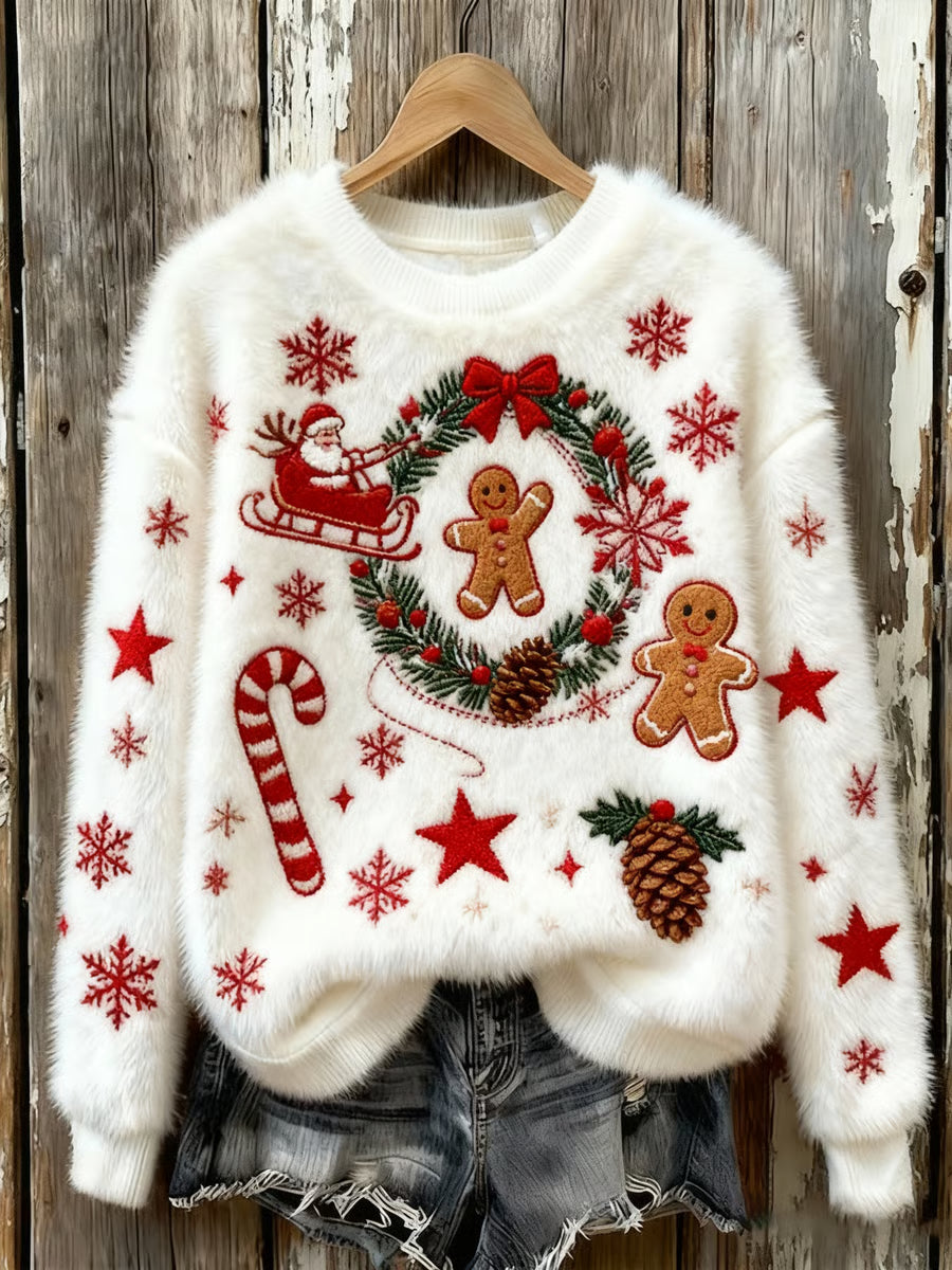 MV™ - Pull de Noël Pain D'épice pour Femmes