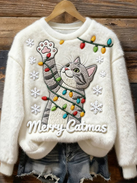 MV™ - Pull de Merry Catmas pour Femmes