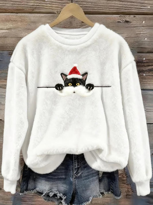 MV™ - Pull de Chat Noël pour Femmes